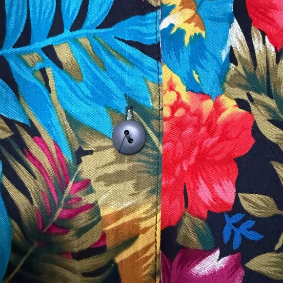 Bentley Women's Floral Button Down Short Sleeve Top Size 20W - Picture 11 of 16